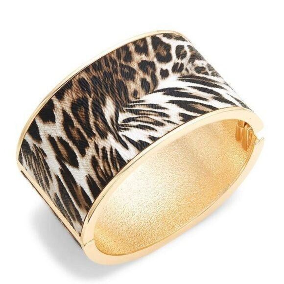 Ava & Aidan Animal Print Bangle Bracelet - Picture 1 of 4